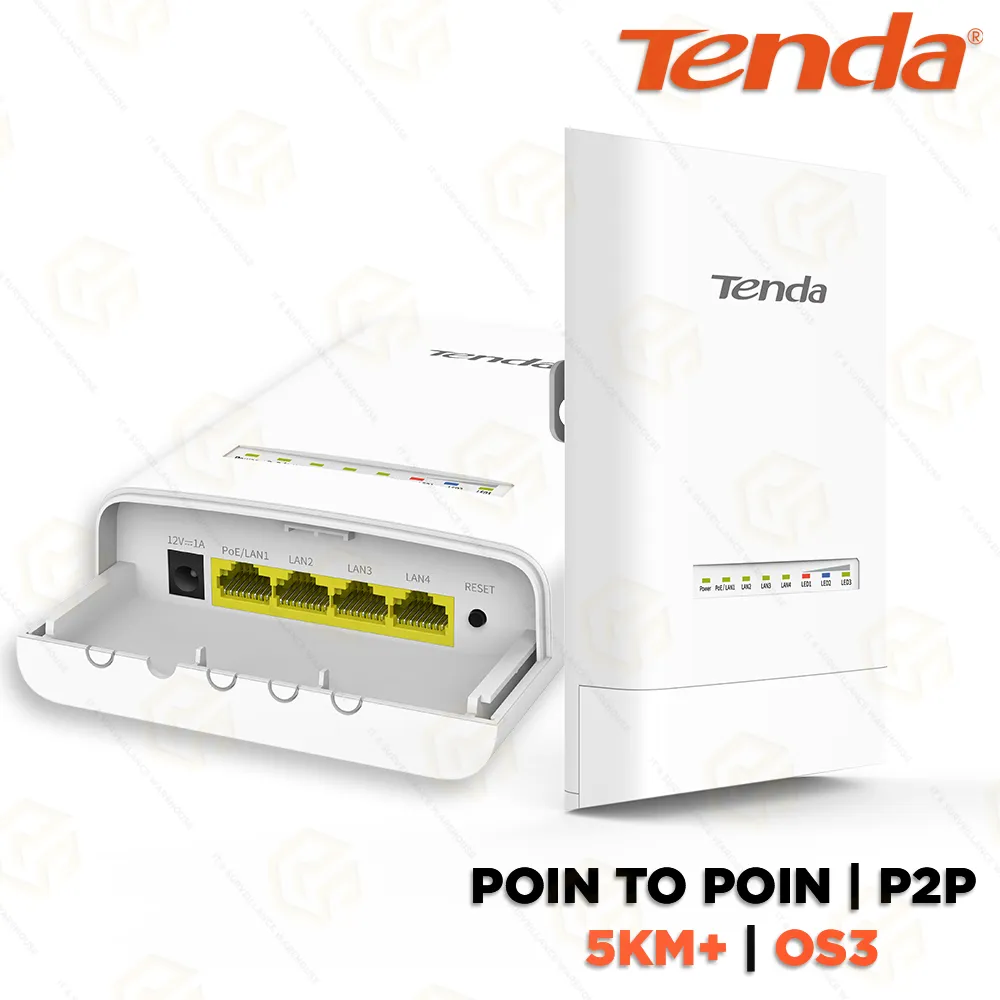 TENDA OS3 5 GHz 12 dBi OUTDOOR CPE | POINT-TO-POINT UP TO 5 KM (3 YEAR)