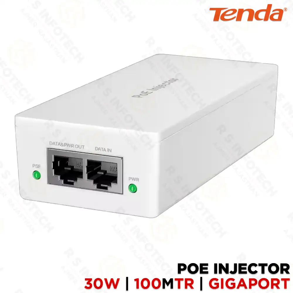 TENDA POE30G-AT GIGABIT 30W POE INJECTOR