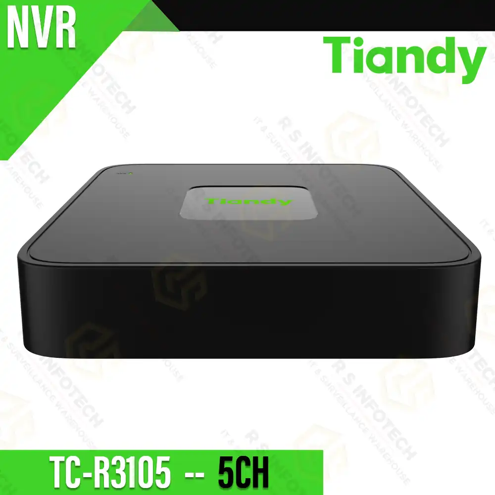 TIANDY 5CH NVR TC-R3105 90MBPS SUPPORT UPTO 6MP