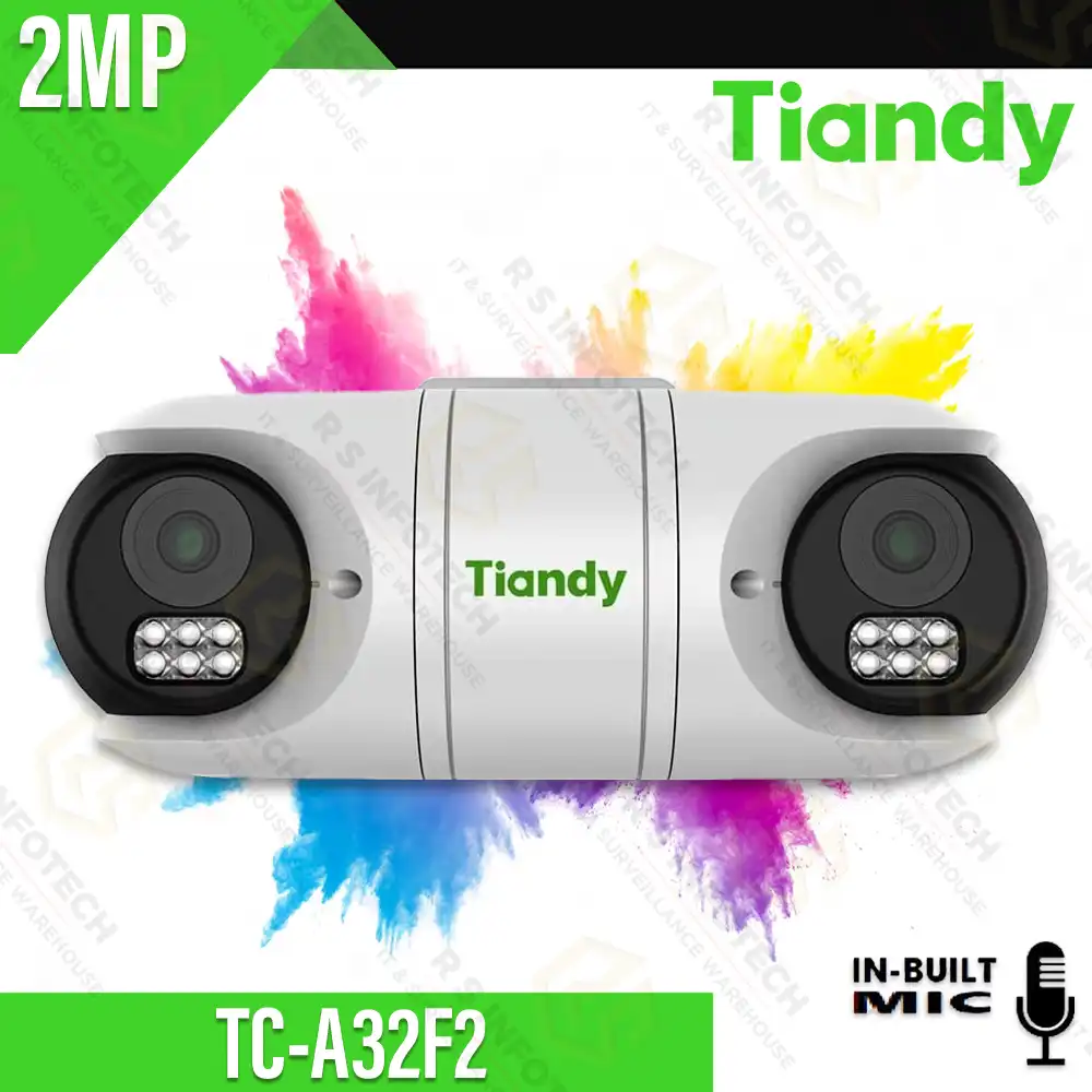 TIANDY TC-A32F2 OMNI LINKAGE 2MP  BULLET CAMERA DUAL LENS (COLOR+MIC)