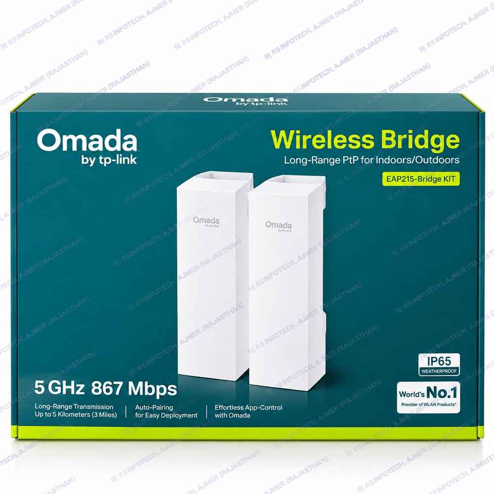 TP-LINK OMADA EAP215- 5GHZ P2P BRIDGE KIT | 5KM