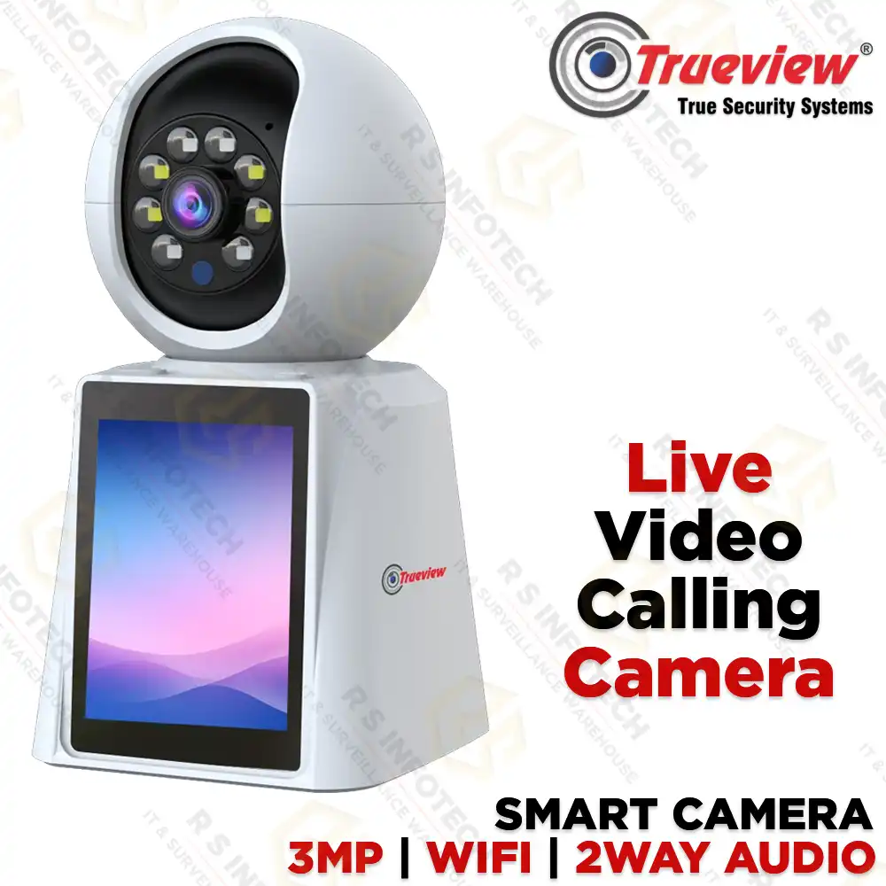 TRUEVIEW 3MP WIFI BUILT-IN SCREEN T18204-A LIVE VIDEO CALLING CAMERA