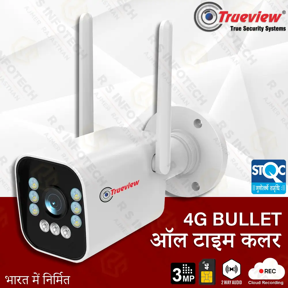 TRUEVIEW T-18175-SF 3MP 4G BULLET NIGHT VISION COLOR CAMERA