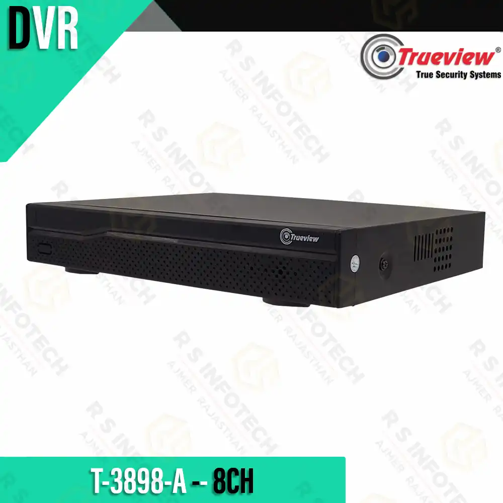 TRUEVIEW T-3898-A 5MP 2-WAY AUDIO 8CH DVR (2 YEAR)