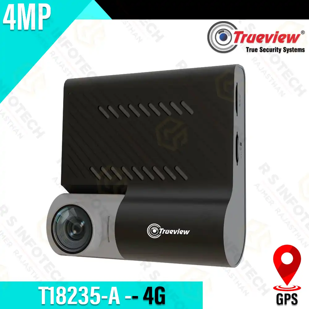 TRUEVIEW T18235A 4G DASH 4MP CAMERA WITH BUILT-IN GPS, CLOUD VIEW & G‑SENSOR LOCK