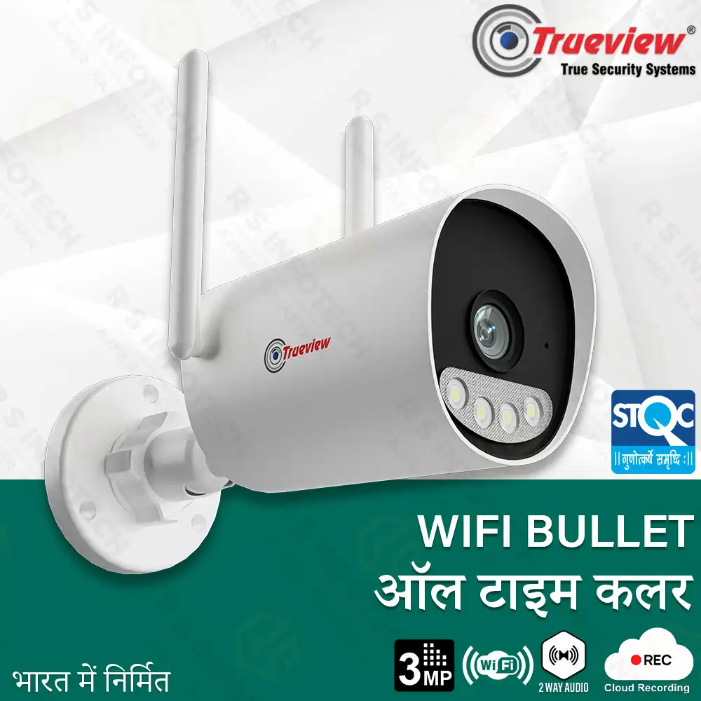 TRUEVIEW T18295S 3MP WI-FI BULLET ALL TIME COLOR OUTDOOR CAMERA (2 YEAR)