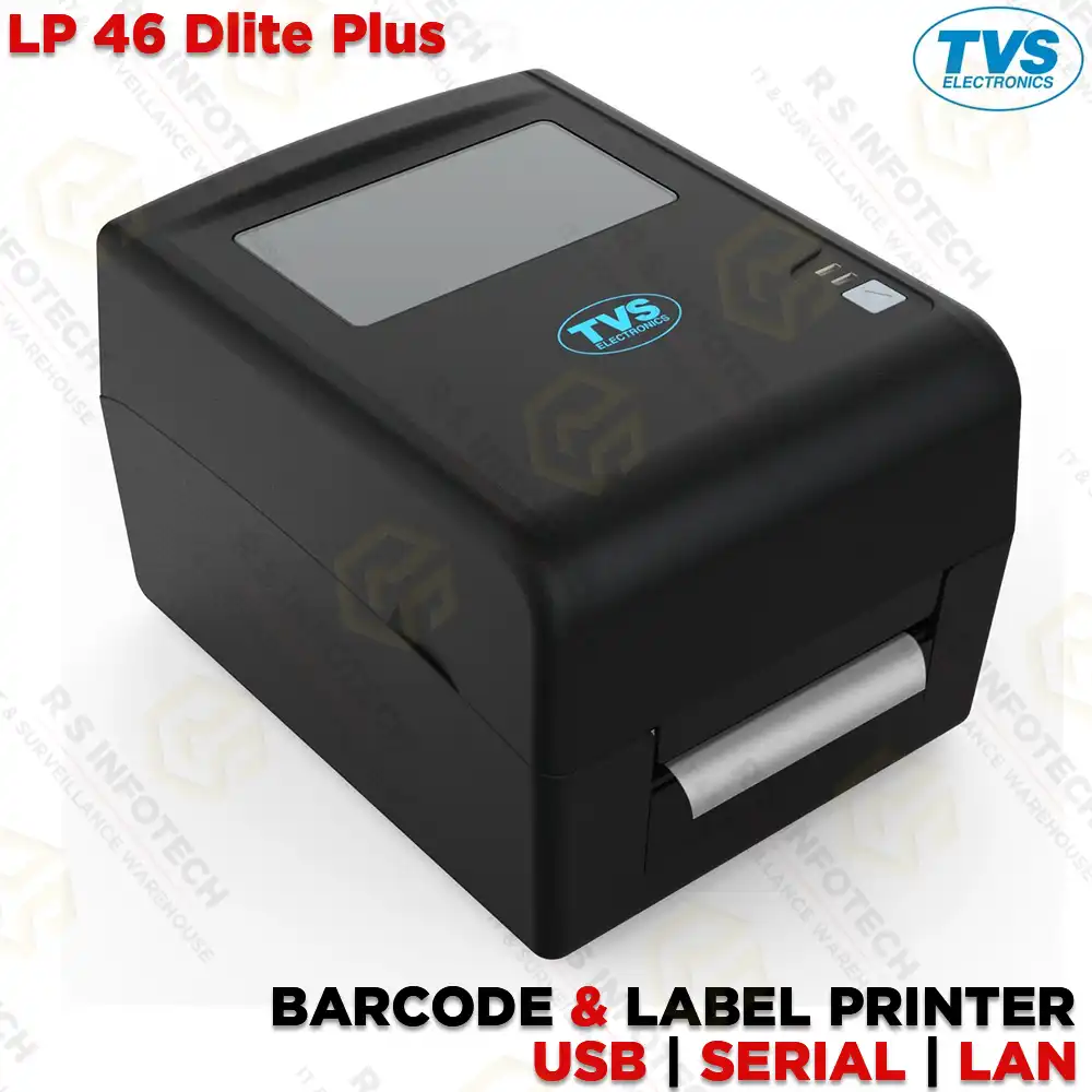 TVS BARCODE | LABEL PRINTER LP46 DLITE PLUS 5" WIDTH  (USB+SERIAL+ETHERNET)
