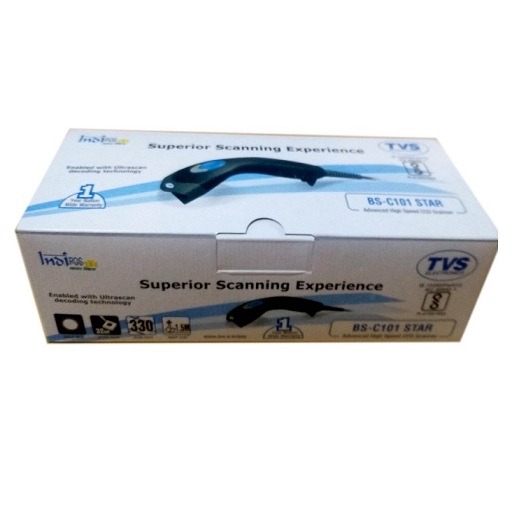 TVS BS-C101 STAR 1D WIRED BARCODE SCANNER