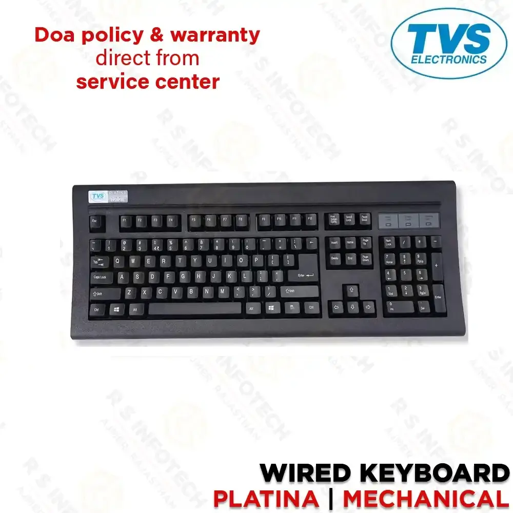 TVS GOLD PLATINA MECHANICAL WIRELESS KEYBOARD (ONLY SERVICE CENTER WARRANTY)