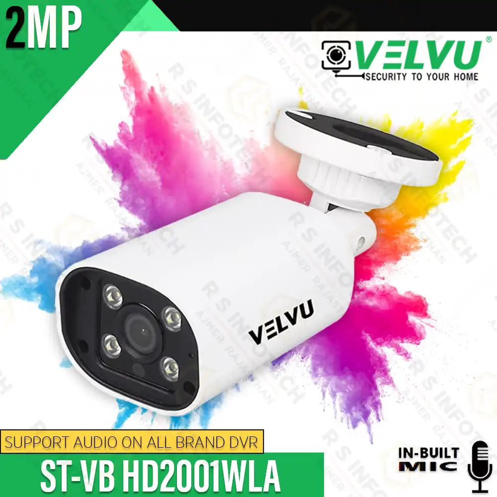 VELVU ST-VB HD2001WLA 2MP BULLET CAMERA | FULL COLOR+MIC | (2 YEAR)