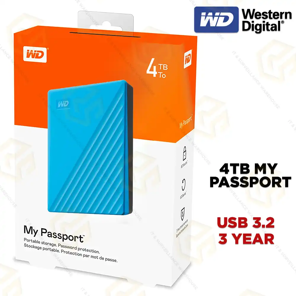 WD 4TB MY PASSPORT SKY EXTERNAL HARD DRIVE | 3YR