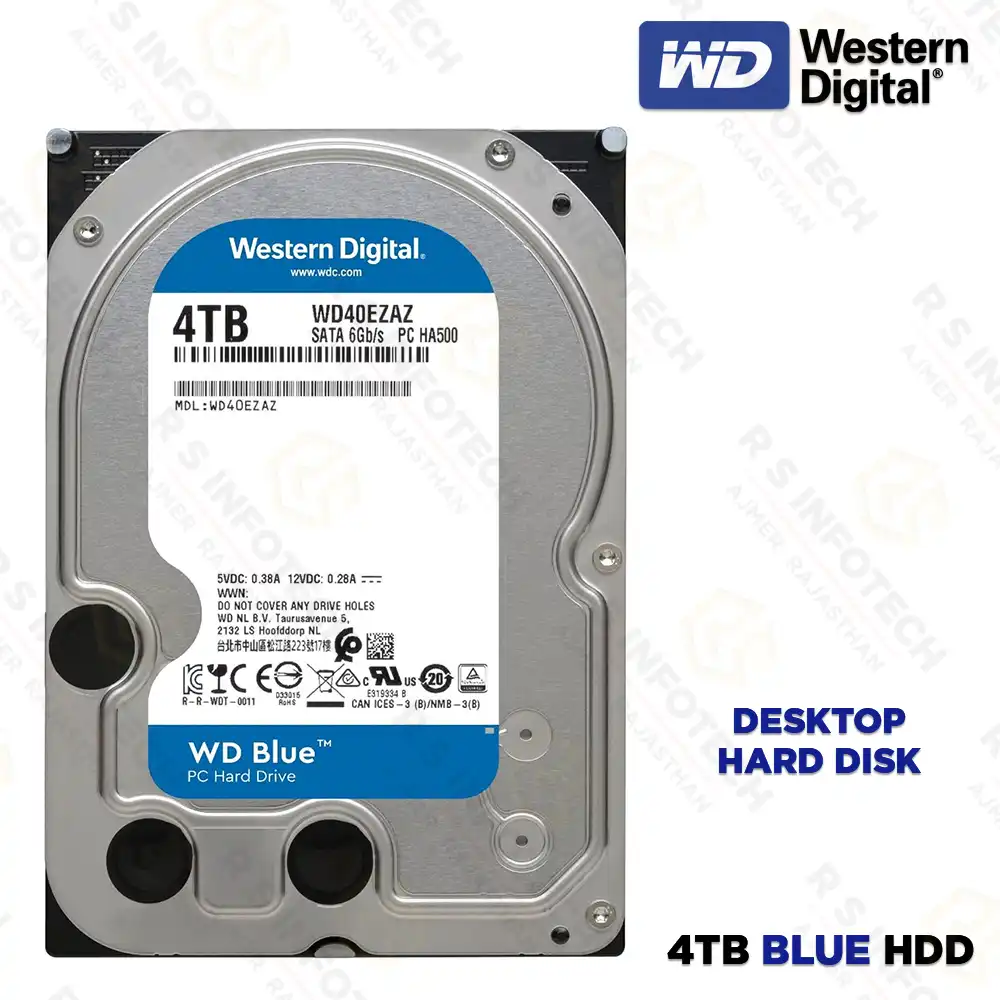 WD BLUE 4TB DESKTOP HARD DRIVE | 5400RPM
