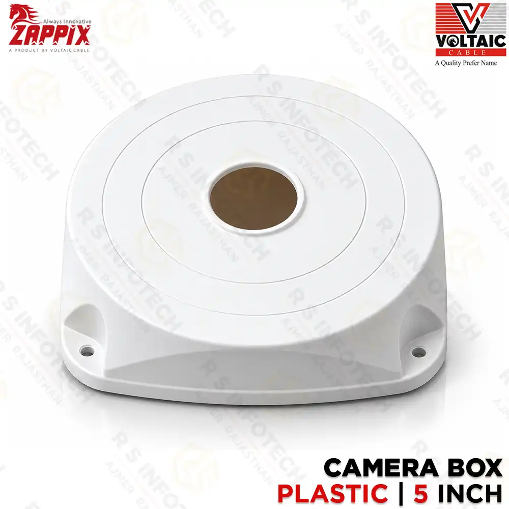 ZAPPIX DIAMOND 5*5 INCH CCTV JUNCTION BOX | PVC | WEATHERPROOF | CAMERA MOUNT BOX