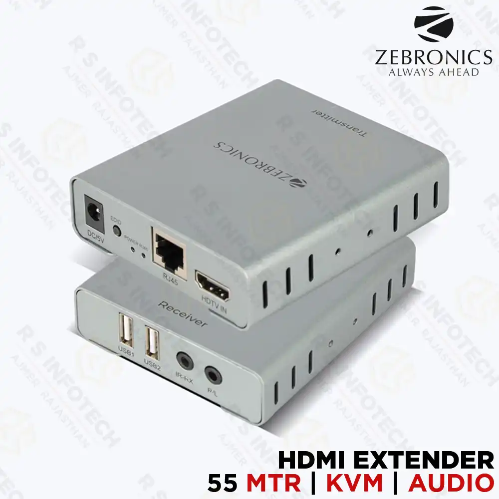 ZEBRONICS HE600KA HDMI EXTENDER WITH KVM OVER CAT6/CAT6E