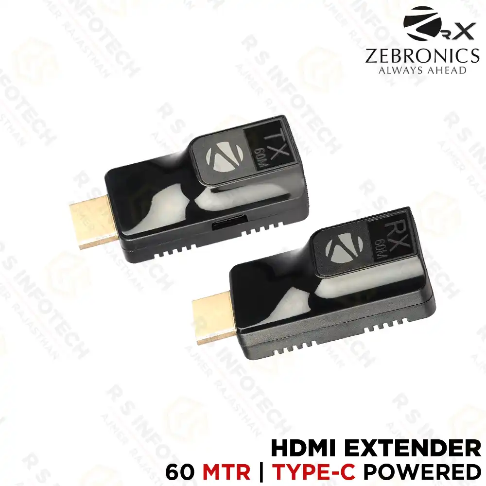 ZEBRONICS MHE60 EXTENDER OVER ETHERNET TYPE-C POWERED